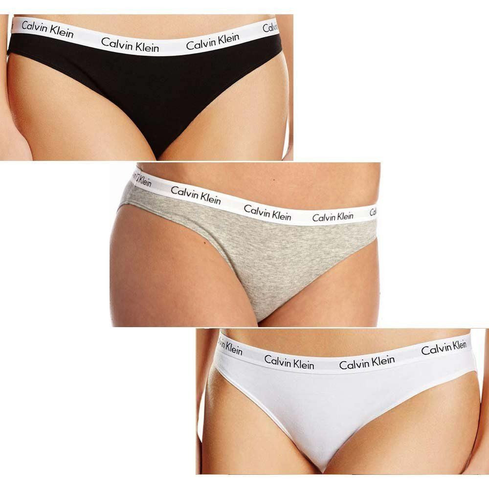 Calvin Klein Ladies' Cotton Bikini Brief Panties Underwear (3 Pack) - ADDROS.COM